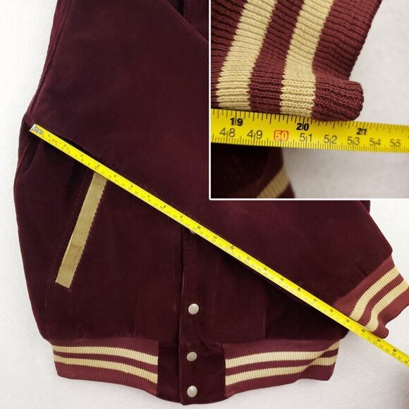 Vintage Corduroy Varsity Jacket South Regional High School Rams New Jersey Shore - Picture 10 of 15